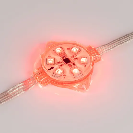 Фото #6 товара Флэш-модуль VISOR-SPI-D40-6LED-24V RGB (Arlight, IP68 Пластик, 3 года)