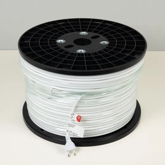 Фото #2 товара Светодиодная лента герметичная WAVE-SIDE-A120-12x25mm 230V Yellow (12 W/m, IP67, 50m, wire x2) (Arlight, Грибовидная форма)
