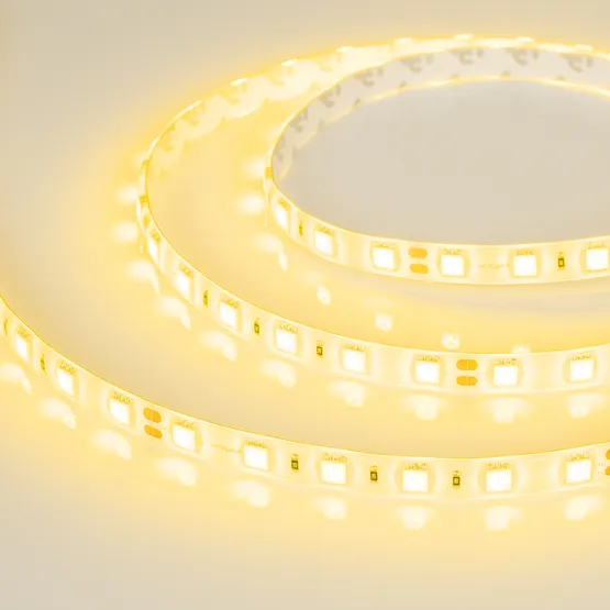 Фото #2 товара Светодиодная лента RTW 2-5000SE 24V Yellow 2x (5060, 300 LED, LUX) (Arlight, 14.4 Вт/м, IP65)