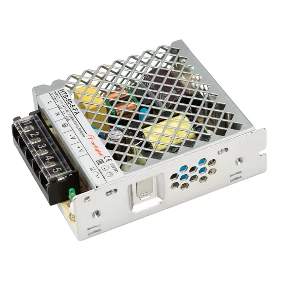 Фото товара Блок питания HTS-50-5-FA (5V, 10A, 50W) (Arlight, IP20 Сетка, 3 года)