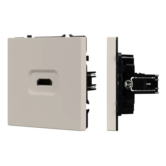 Фото #1 товара ARL NOBE Розетка HDMI софт-тач кашемир SCT-MHD1-SFPL-CA (Arlight, -)
