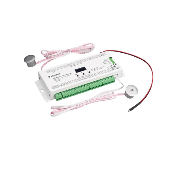 Фото товара INTELLIGENT ARLIGHT Контроллер лестничный SMART-PWM-132-83-DIM-PS-SUF (5-24V, 32x1A) (IARL, IP20 Металл, 5 лет)