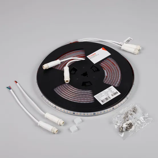 Фото #2 товара Светодиодная лента герметичная SPI-PS-A120-12mm 24V Warm3000-PX6-BPT (11 W/m, IP67, 2835, 5m) (Arlight, бегущий огонь)
