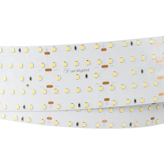 Фото #1 товара Светодиодная лента S2-2500 24V Warm 3000K 59mm (2835, 420 LED/m, LUX) (Arlight, 30 Вт/м, IP20)