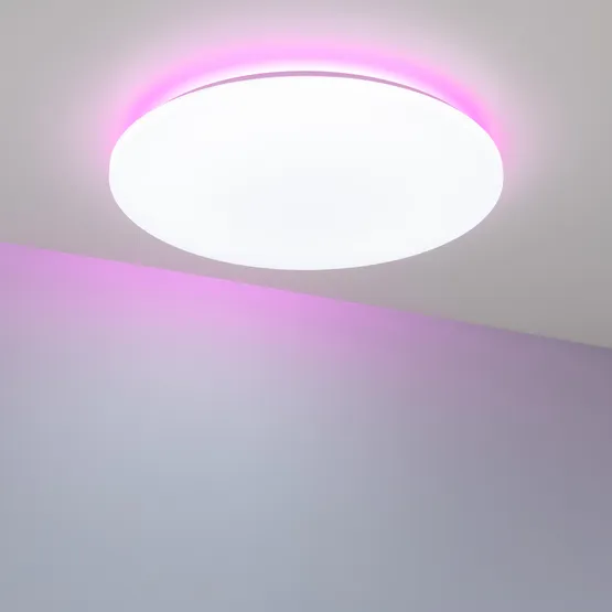 Фото #4 товара Светильник SP-FAVOR-R600-50W Day4000-MIX-RGB (WH, 100 deg, 230V, Tuya Zigbee) (Arlight, IP20 Пластик, 3 года)