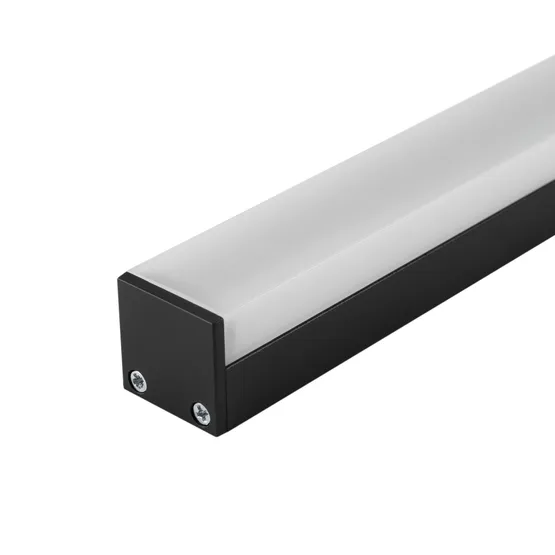 Фото #3 товара Профиль с экраном SL-LINE-2011M-2500 BLACK+OPAL SQUARE (Arlight, Алюминий)