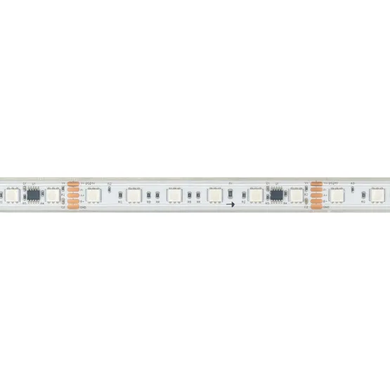 Фото #4 товара Светодиодная лента герметичная DMX-PS-B60-15mm 24V RGB-PX6 (15W/m, IP67, 5060, 5m) (Arlight, -)