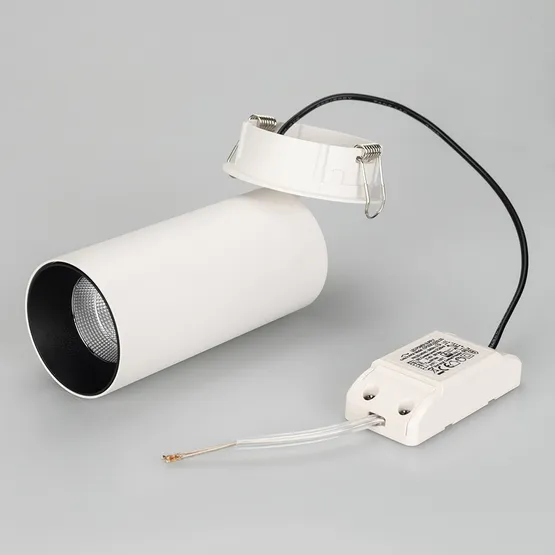 Фото #4 товара Светильник SP-POLO-BUILT-R65-8W White5000 (WH-BK, 40 deg) (Arlight, IP20 Металл, 3 года)