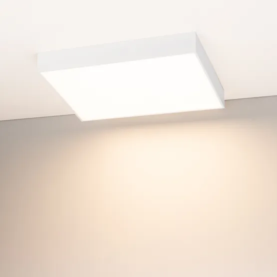 Фото #2 товара Светильник SP-QUADRO-S500x500-50W Warm3000 (WH, 120 deg, 230V) (Arlight, IP40 Металл, 3 года)
