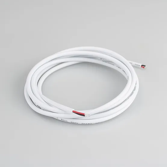 Фото товара Провод питания ARL-MOONLIGHT-18AWG-2W-D6-CU-2000 White (Arlight, Закрытый)