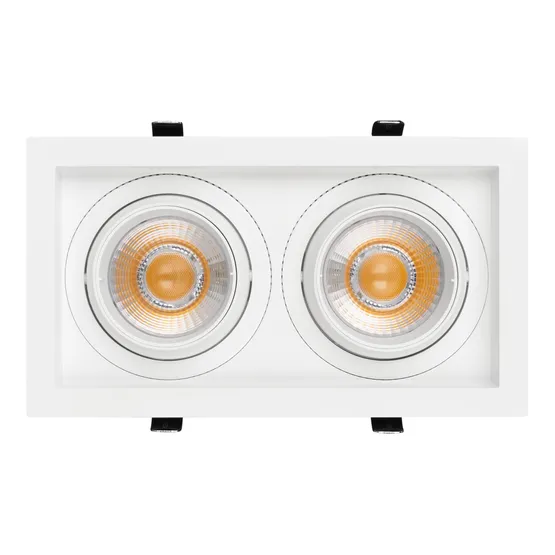 Фото #4 товара Светильник MS-VORTEX-BUILT-S250x140-2x30W Warm3000 (WH-WH, 30 deg, 230V) (Arlight, IP20 Металл, 5 лет)