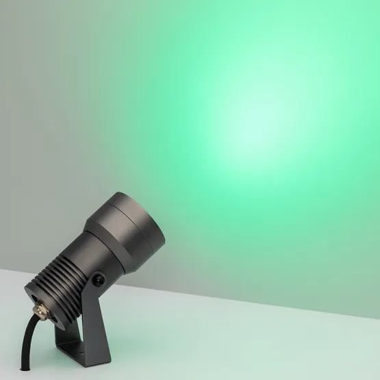 Фото #2 товара Светильник KT-RAY-COLOR-R61-12W RGB-Warm3000 (DG, 36 deg, 12V) (Arlight, IP67 Металл, 3 года)