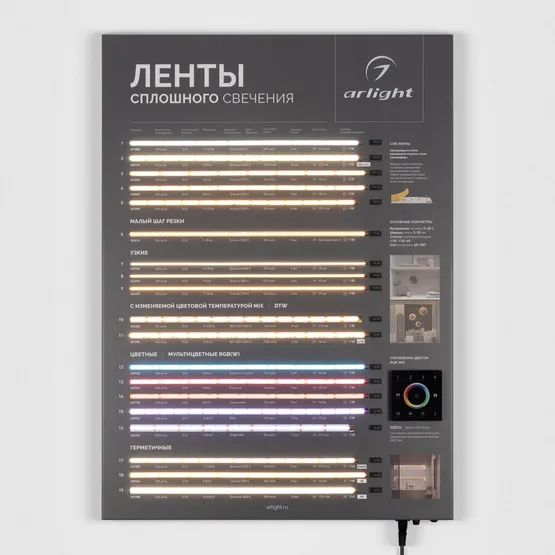 Фото #4 товара Стенд Ленты ARL-COB-01-830х600mm (230V) (Arlight, -)