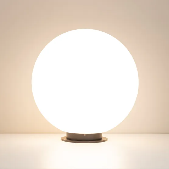 Фото #2 товара Светильник KT-GLOBE-R400-12W Warm3000 (DG, 275 deg, 24V) (Arlight, IP65 Металл, 3 года)
