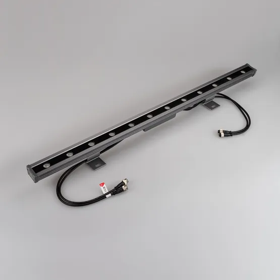 Фото #4 товара Светодиодный прожектор AR-LINE-1000L-48W-24V RGB-Warm3000 (Grey, 15x45 deg, DMX512) (Arlight, Закрытый)