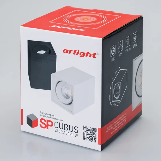 Фото #5 товара Светильник SP-CUBUS-S100x100BK-11W White 40deg (Arlight, IP20 Металл, 3 года)