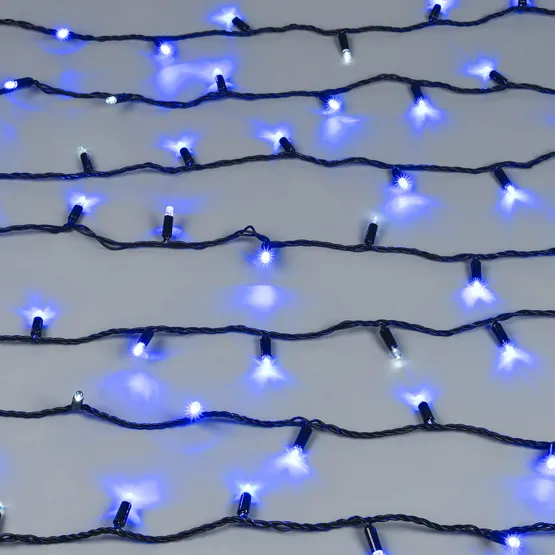 Фото #4 товара Светодиодная гирлянда ARD-STRING-CLASSIC-10000-BLACK-100LED-FLASH BLUE (230V, 7W) (Ardecoled, IP65, 1 год)