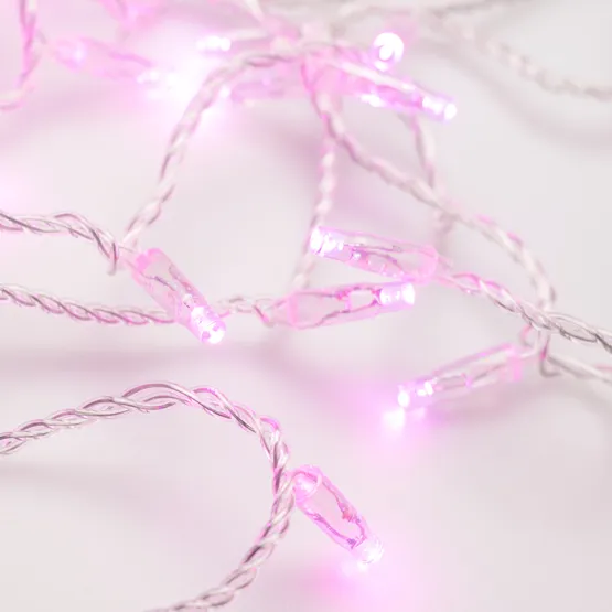 Фото #2 товара Светодиодная гирлянда ARD-STRING-CLASSIC-10000-CLEAR-100LED-STD PINK (230V, 7W) (Ardecoled, IP65)