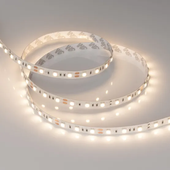 Фото #2 товара Светодиодная лента RT-B60-10mm 12V Warm3000 (14.4 W/m, IP20, 5060, 5m) (Arlight, 14.4 Вт/м, IP20)