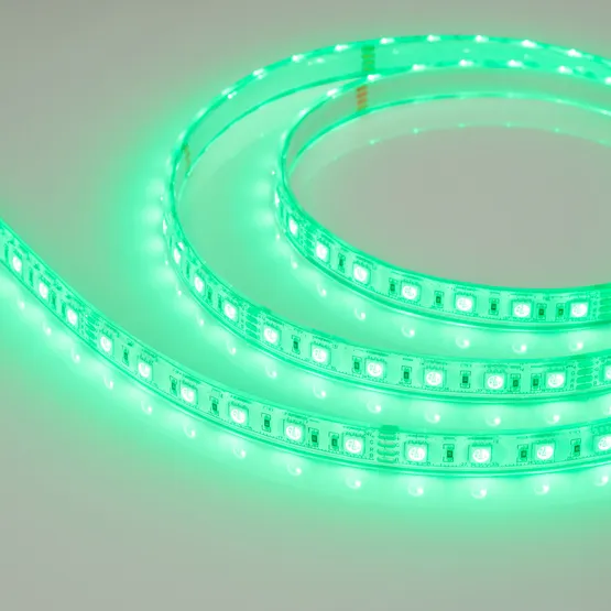 Фото #6 товара Светодиодная лента герметичная RTW-PU-B60-12.5mm 24V RGB (14.4 W/m, IP68, Wire 2m, 5m) (Arlight, -)