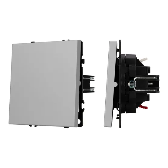 Фото #1 товара ARL NOBE Выключатель 1 кл софт-тач никель SWT-MK01-SFPL-IS (250V, 10A) (Arlight, -)