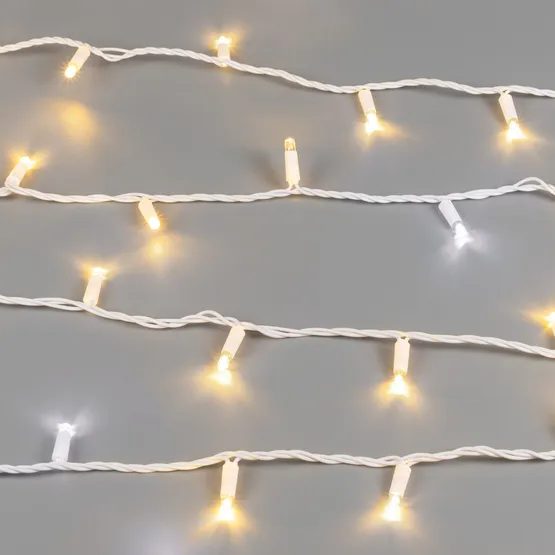 Фото #4 товара Светодиодная гирлянда ARD-STRING-PRO-10000-WHITE-100LED-FLASH WARM (230V, 7W) (Ardecoled, IP65, 2 года)