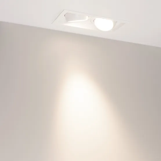 Фото #6 товара Светильник MS-VORTEX-BUILT-S250x140-2x30W Day4000 (WH-WH, 30 deg, 230V) (Arlight, IP20 Металл, 5 лет)