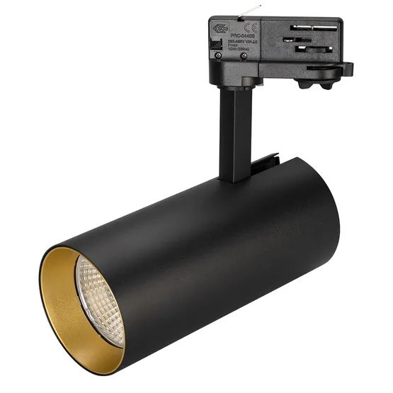 Фото #1 товара Светильник SP-POLO-TRACK-LEG-R85-15W Warm3000 (BK-GD, 40 deg) (Arlight, IP20 Металл, 3 года)