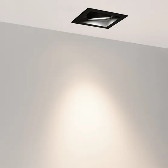 Фото #3 товара Светильник MS-VORTEX-BUILT-S117x117-20W Day4000 (BK-BK, 40 deg, 230V) (Arlight, IP20 Металл, 5 лет)