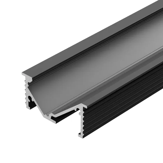 Фото #2 товара Профиль SL-BEVEL-W32-F-2000 ANOD BLACK (Arlight, Алюминий)
