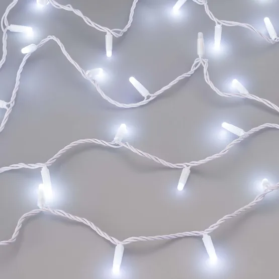 Фото #3 товара Светодиодная гирлянда ARD-STRING-CLASSIC-10000-WHITE-100LED-MILK-FLASH White (230V, 7W) (Ardecoled, IP65, 1 год)