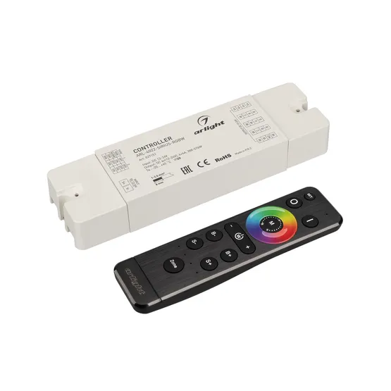 Фото товара Диммер ARL-SET-PWM-104-72-RGBW-SH-IN (12-24V, 4x6A, 2.4G) (Arlight, Контроллер)