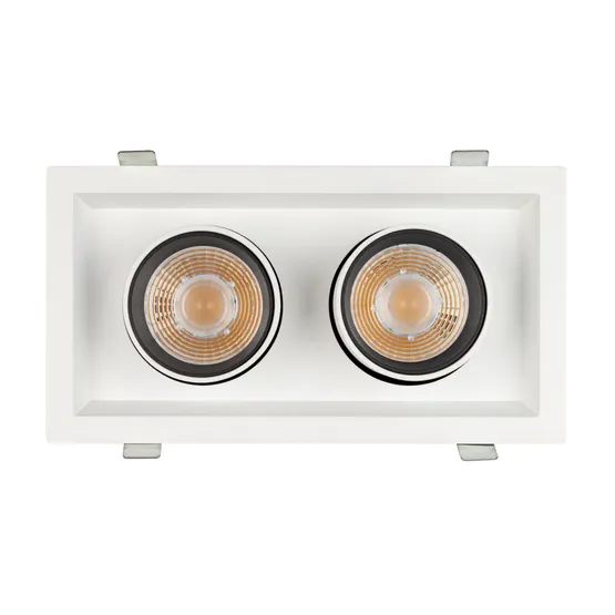 Фото #2 товара Светильник LTD-PULL-S110x210-2x10W Warm3000 (WH, 24 deg, 230V) (Arlight, IP20 Металл, 5 лет)