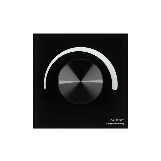 Фото #2 товара Панель Rotary SMART-P28-DIM Black (12-24V, 2.4G) (Arlight, IP20 Пластик, 5 лет)