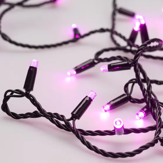 Фото #3 товара Светодиодная гирлянда ARD-STRING-CLASSIC-10000-BLACK-100LED-STD PINK (230V, 7W) (Ardecoled, IP65, 1 год)