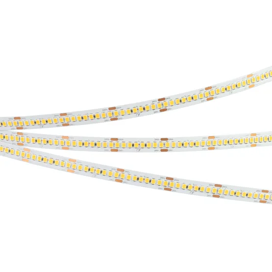 Фото #3 товара Светодиодная лента RT-A240-10mm 24V Warm3000 (22 W/m, IP20, 5m) (Arlight, высок.эфф.150 лм/Вт)