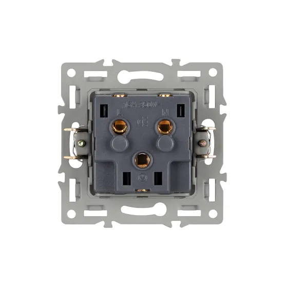 Фото #2 товара Механизм электрической розетки SCT-MEU1-PL-BK (250V, 16A) (Arlight, -)