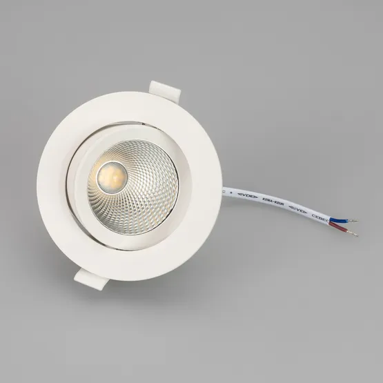 Фото #5 товара Светильник LTD-POLAR-TURN-R105-10W Warm3000 (WH, 36 deg, 230V) (Arlight, IP20 Пластик, 3 года)
