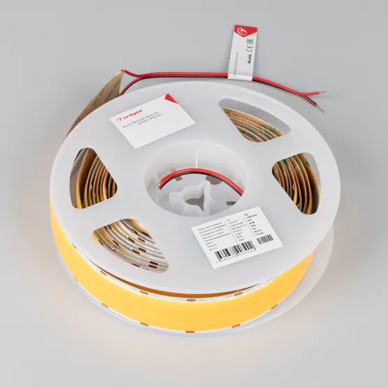Фото #2 товара Светодиодная лента COB-X1600-30mm 24V Warm3500 (40 W/m, IP20, 5m) (Arlight, CRI>90)