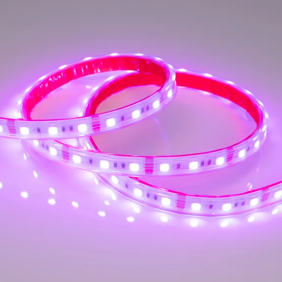 Фото #4 товара Светодиодная лента RTW 2-5000PS 12V RGB 2x (5060, 300 LED, LUX) (Arlight, 14.4 Вт/м, IP67)