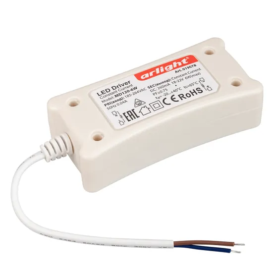 Фото товара Диммируемый драйвер MD120-6W (Arlight, IP20 Пластик, 2 года)