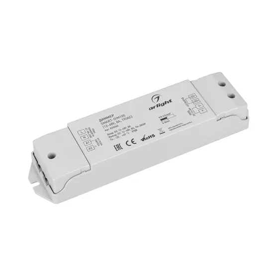 Фото товара Диммер SMART-DIM105 (12-48V, 8A, TRIAC) (Arlight, IP20 Пластик, 5 лет)