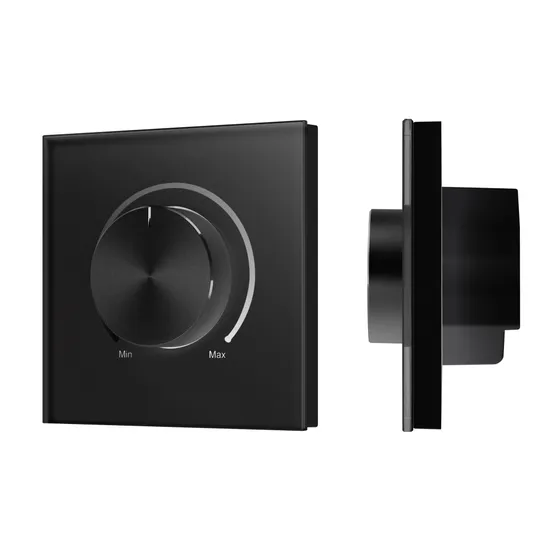 Фото товара INTELLIGENT ARLIGHT Роторная панель SMART-DALI-301-31-DT6/DT8 Черная (BUS/24V, встраив., Tuya Wi-Fi) (IARL, -)