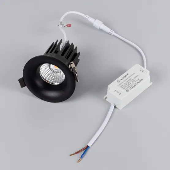 Фото #5 товара Светильник MS-FOGGY-BUILT-R86-10W Warm3000 (BK, 60 deg, 230V) (Arlight, IP54 Металл, 5 лет)