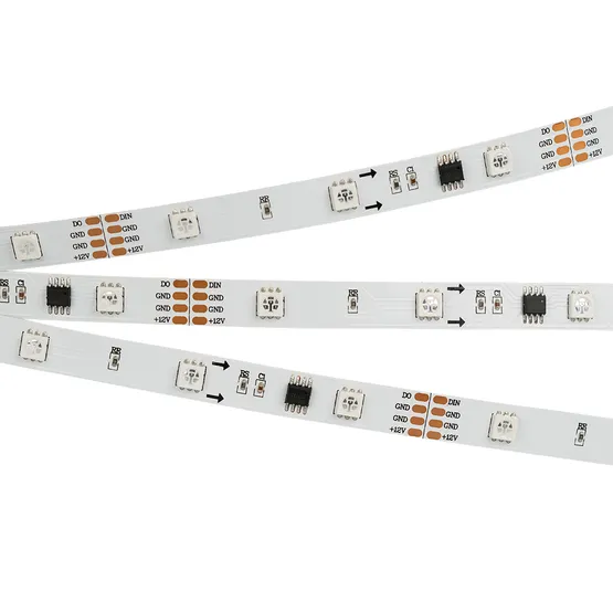 Фото #2 товара Светодиодная лента SPI-5000-AM 12V RGB (5060, 150 LED x3, 1804) (Arlight, Открытый, IP20)
