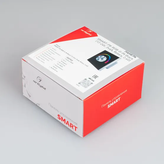 Фото #3 товара Панель SMART-P8-RGB-G-IN Black (12-24V, 3x4A, Rotary, 2.4G) (Arlight, IP20 Пластик, 5 лет)