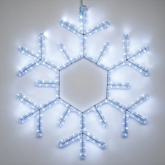 Фото #2 товара Фигура cветодиодная ARD-SNOWFLAKE-M5-600x600-216LED White (230V, 15W) (Ardecoled, IP65, 1 год)