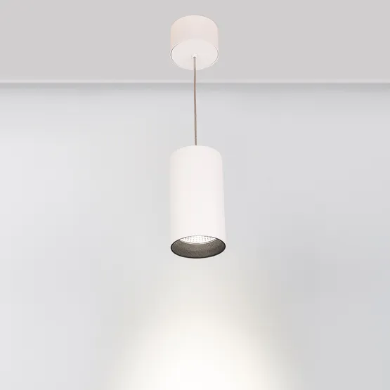 Фото #4 товара Светильник подвесной SP-POLO-R85-2-15W Day White 40deg (White, Black Ring) (Arlight, IP20 Металл, 3 года)