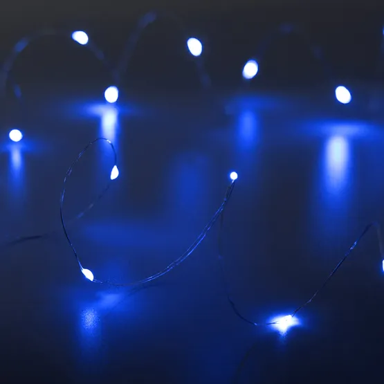 Фото #1 товара Светодиодная гирлянда ARD-DEW-HOME-2000-CLEAR-20LED-STD Blue (1.5V, Battery Pack, Cork) (Ardecoled, IP20)