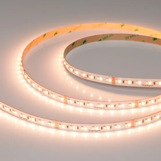 Фото #1 товара Светодиодная лента RT-A168-10mm 24V RGBW-Warm (20 W/m, IP20, 5m) (Arlight, высок.эфф.150 лм/Вт)